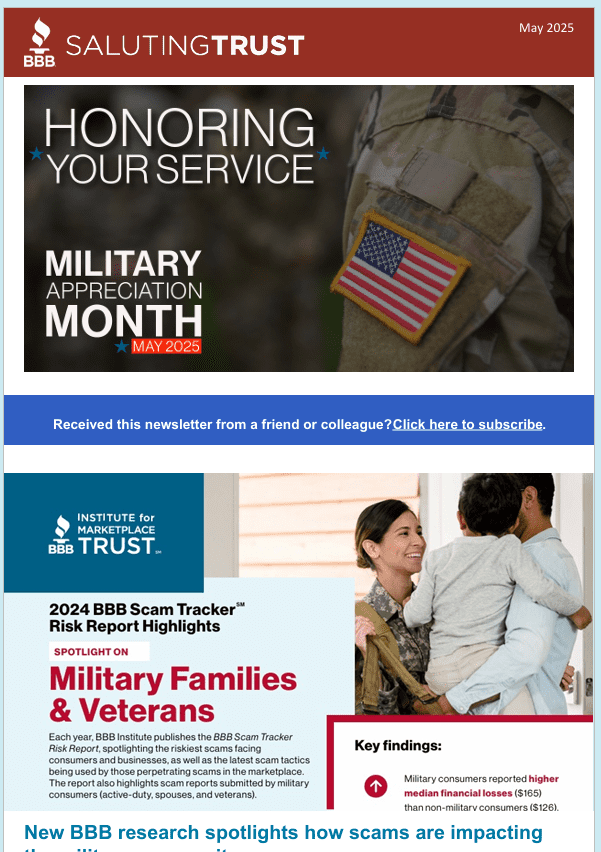 Saluting Trust Newsletter may 2025