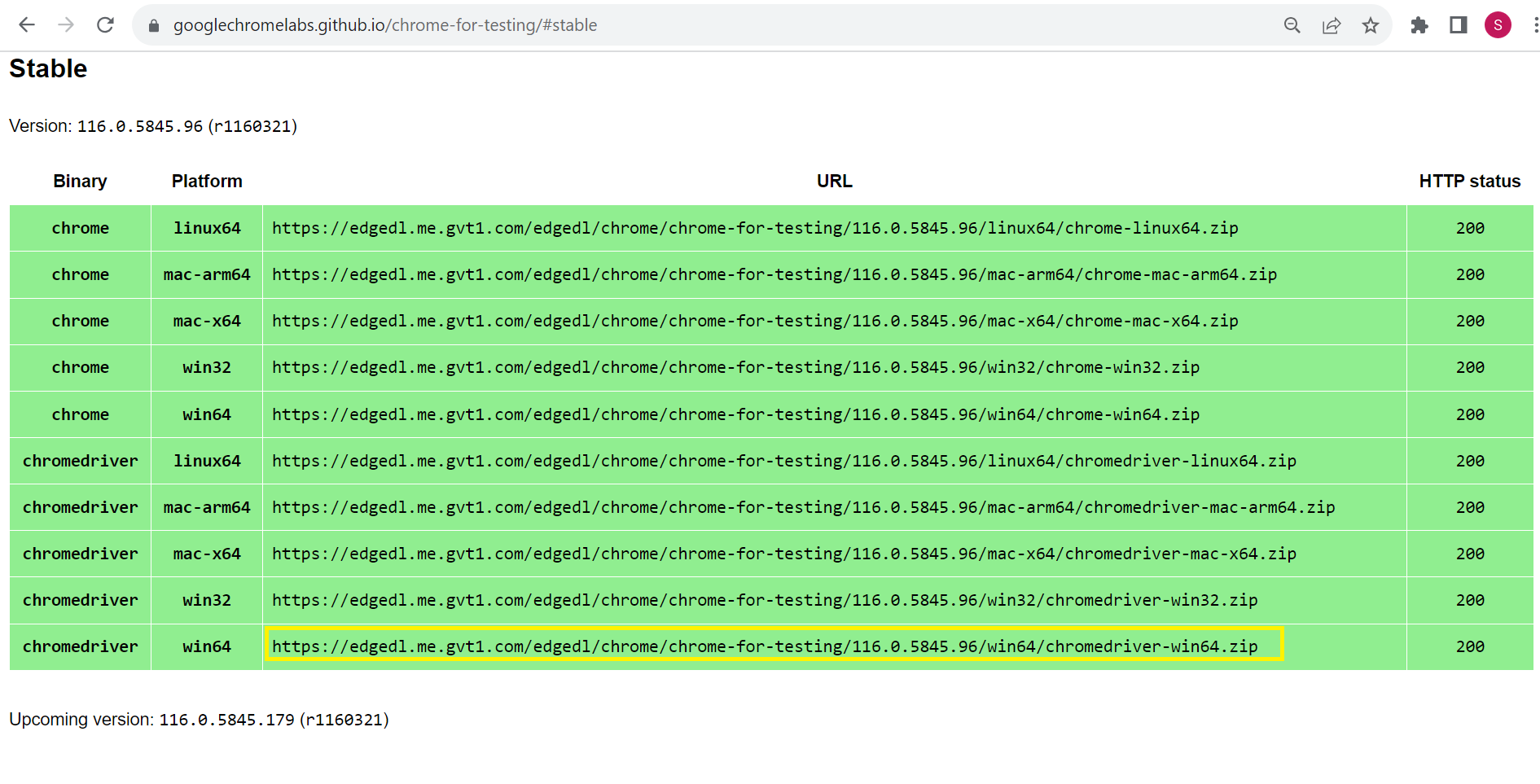 ChromeDriver 64 ChromeDriver 64