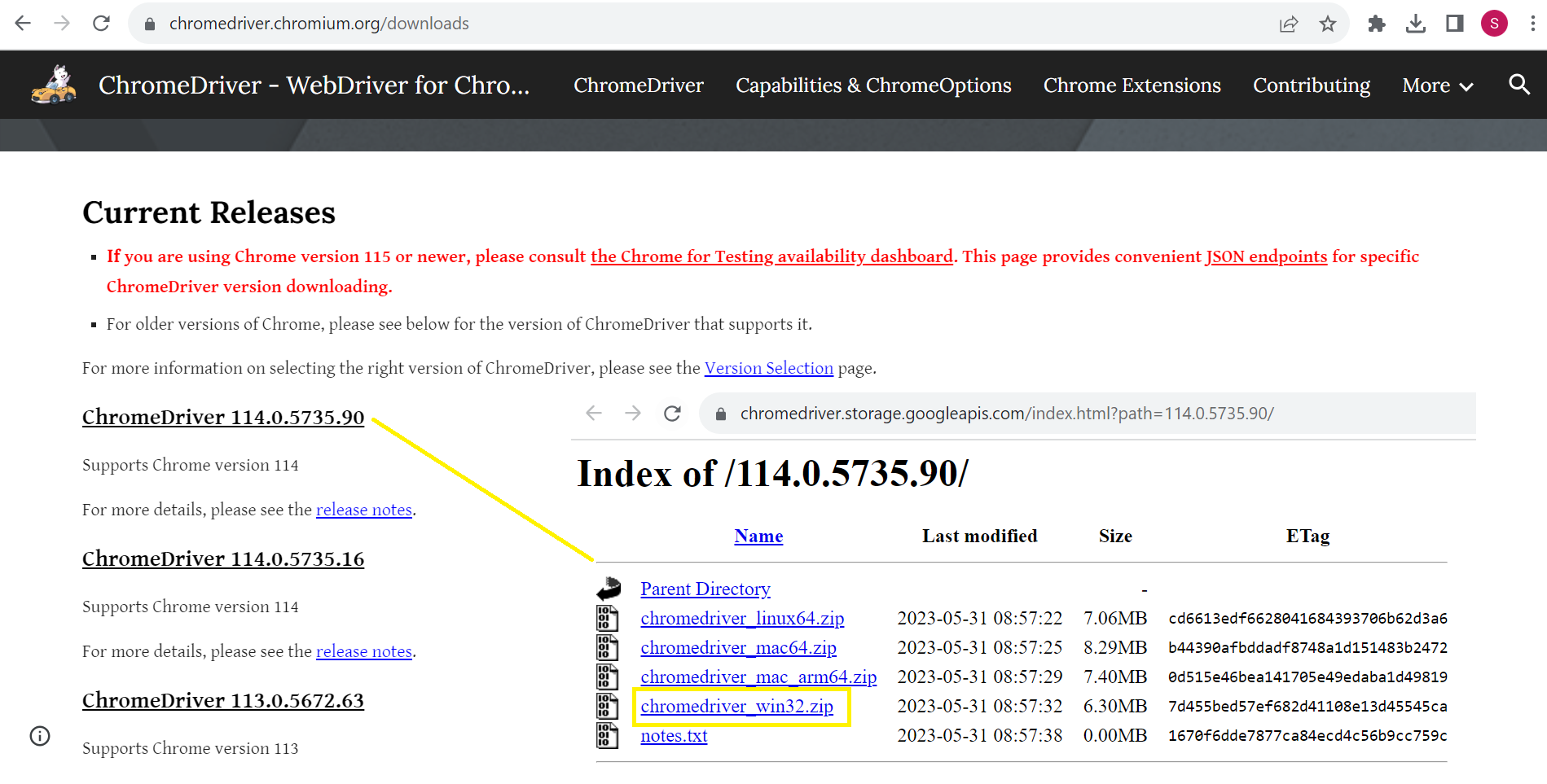 Chromedriver 114 windows Chromedriver 114 windows