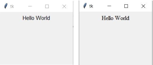 CodersLegacy changing font type in Tkinter comparison