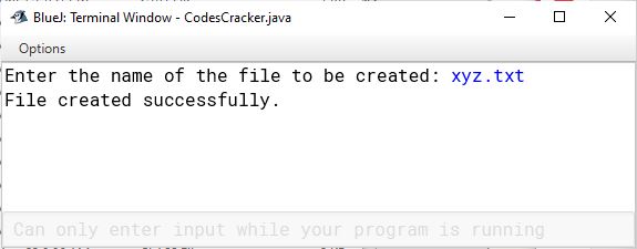 java file handling program