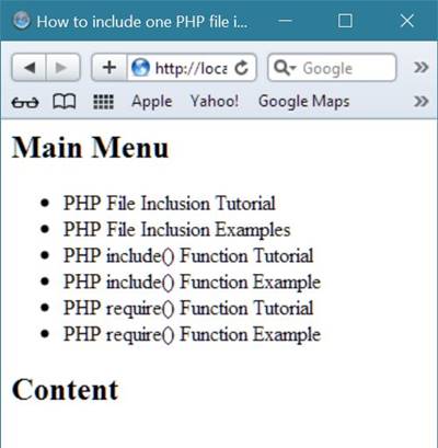 php require function