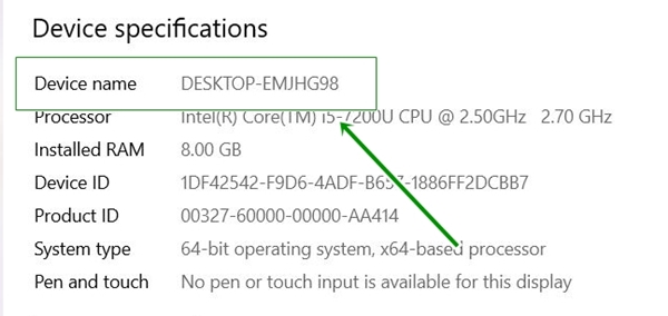 python system device name hostname