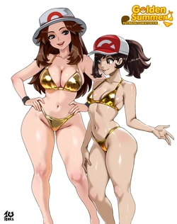 [Kyoffie] Golden summer parts 1 & 2 (Pokemon)