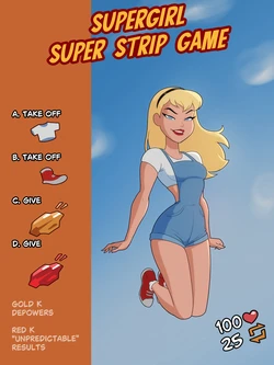 [Godlem] Supergirl Super Strip Game + alts (Superman: The Animated Series)