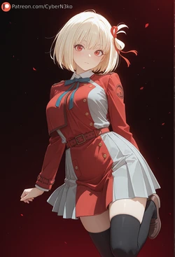 [CyberN3ko] Lycoris Recoil - Chisato Nishikigi - (Patreon) [AI Generated]