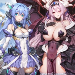 [Obser] The implementation of the Side Story #2 - 『Exstia: Side Story』[ENG][JPN][AI-Generated]