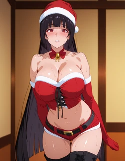 Purpleh31 - Yumeko Jabami Christmas outfit 257P (Patreon) [AI Generated]