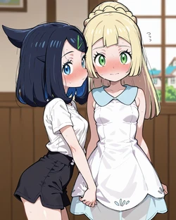 [NeekoSan] Liko x Lillie Yuri - Pokemon [AI Generated]