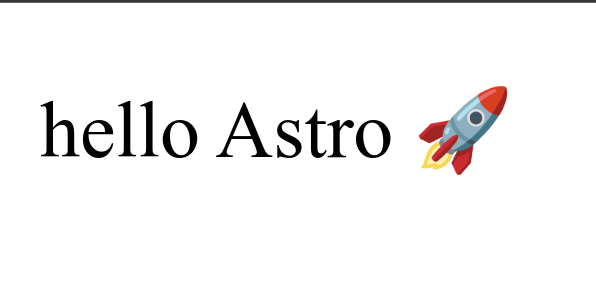 Hello Astro π