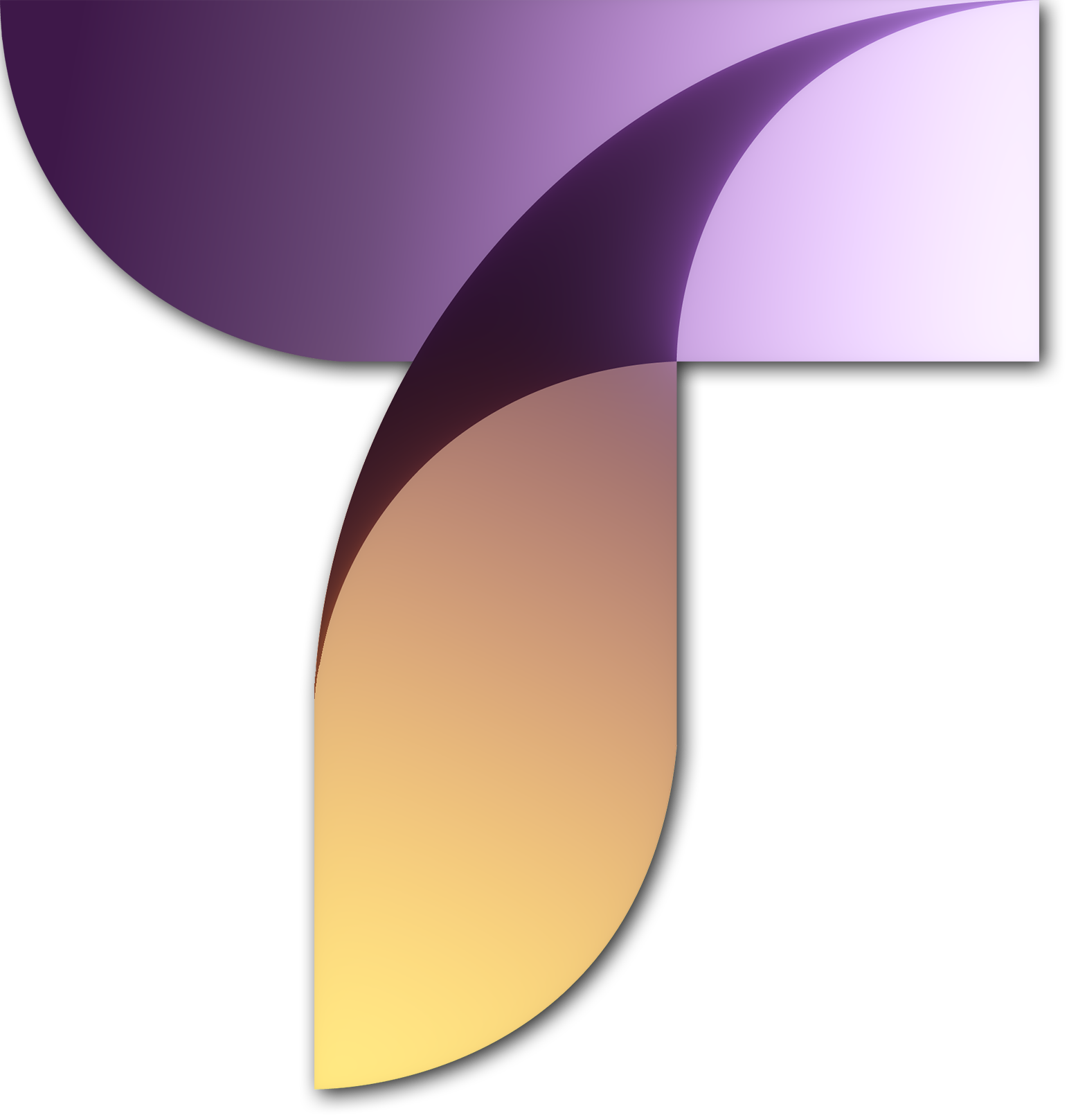 TAC's T-shaped candle flame logo